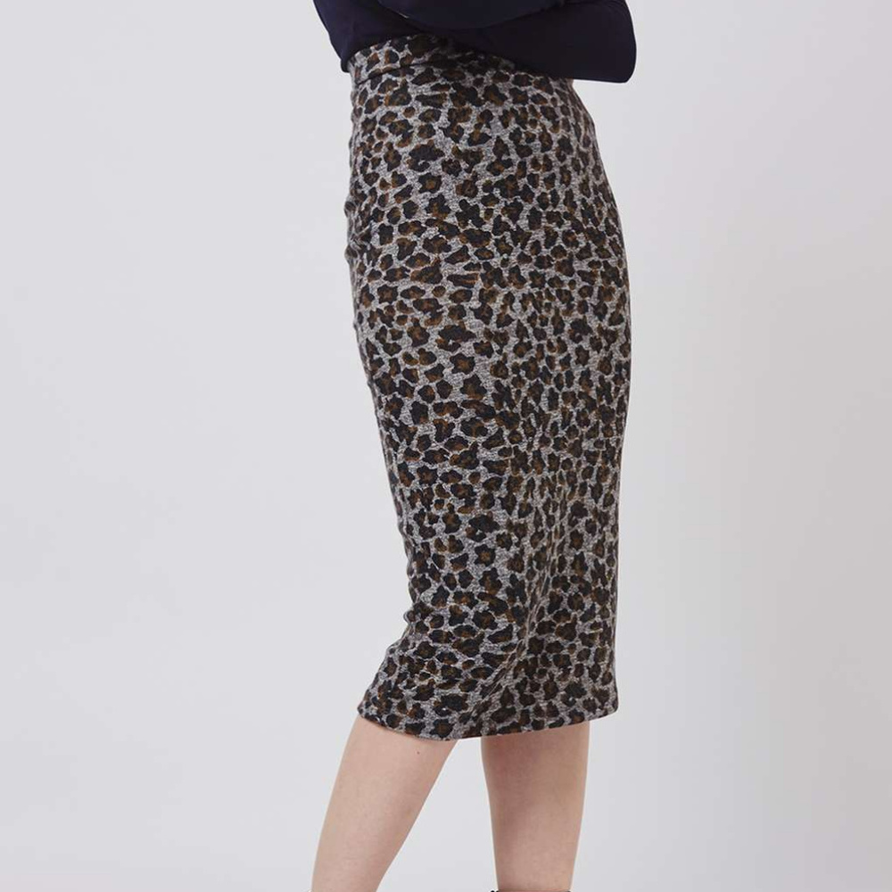 ** ISO ** TOPSHOP Leopard Print Tube Skirt UK sz 6